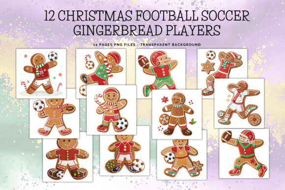 12 Festive Gingerbread Sports Collection Review for T-Shirt Designs