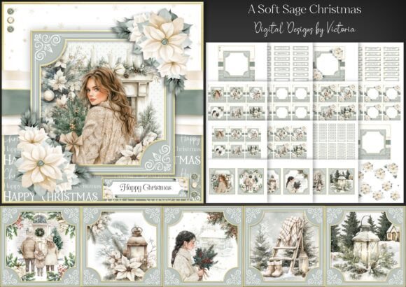 A Soft Sage Christmas for Crafts and Creative Design