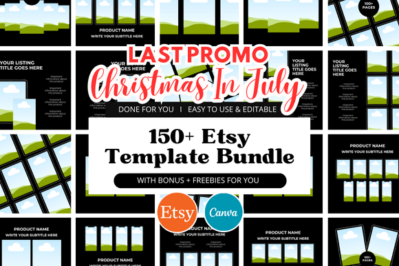 Black Friday Etsy Template Bundles