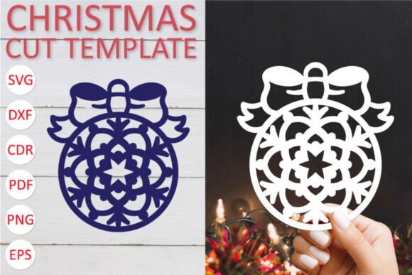 Christmas Ball SVG PNG Template: A Designer's Stitch Test