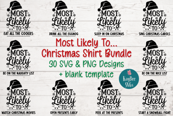 Christmas Family Shirts Most Likely to: T-Shirt Designs Review