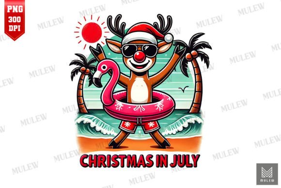 Christmas in July Reindeer Sublimation for Crafts & Branding