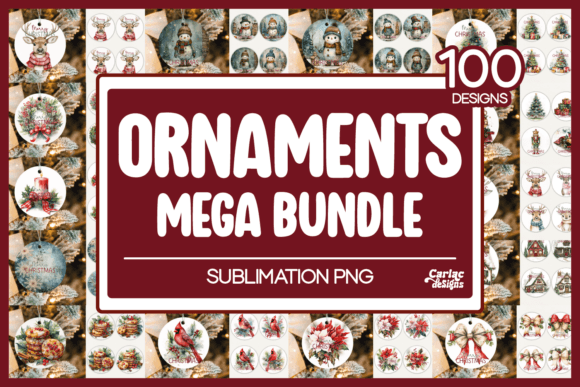 Christmas Ornament Sublimation Mega for Crafts and Content