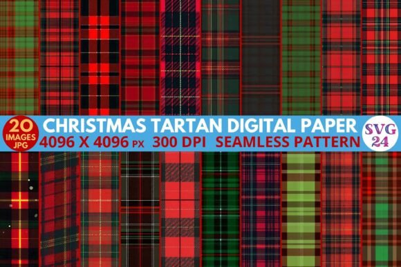 Christmas Tartan Digital Paper: A Publisher’s Review for Patterns and Blog Design
