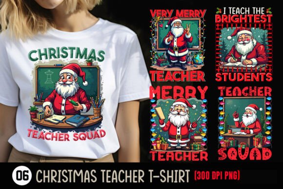 Christmas Teacher Sublimation T-shirt Review for T-Shirt Designs
