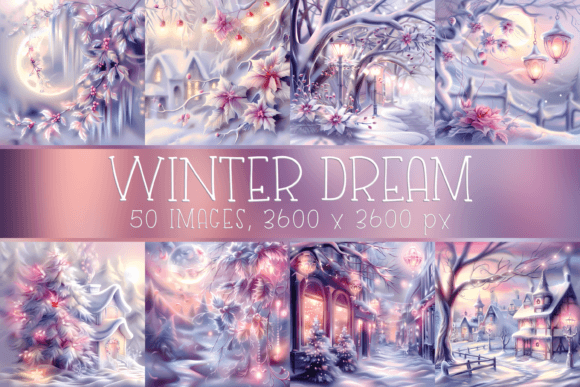 Dreamy Lavender Christmas Winter Images for Backgrounds