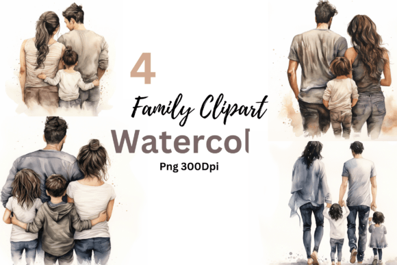 Family Clipart Sublimation for Crafts and Branding