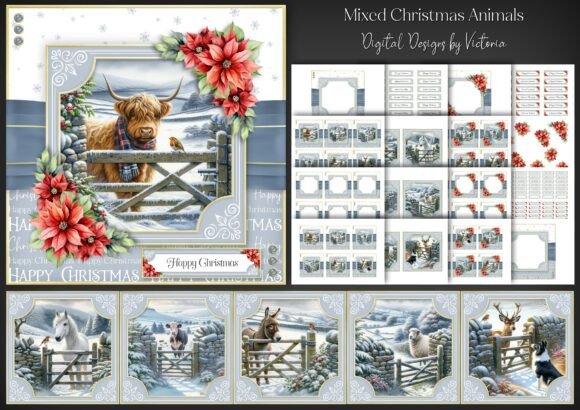 Mixed Christmas Animals: Festive Crafts for Local Branding