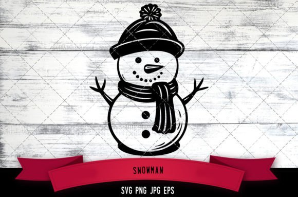 Snowman SVG, Christmas SVG for Crafts and Design