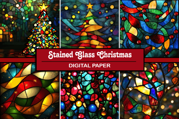 Stained Glass Christmas: A Review of Premium Backgrounds for Branding